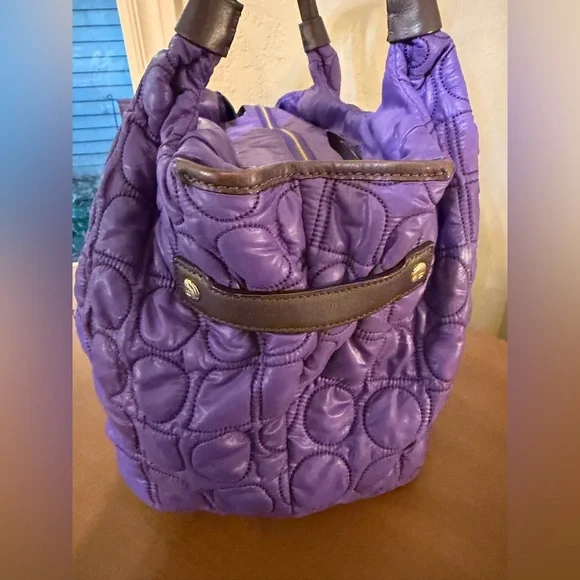 Kate Spade Purple Quilted Shoulder Bag - Picture 5 of 14